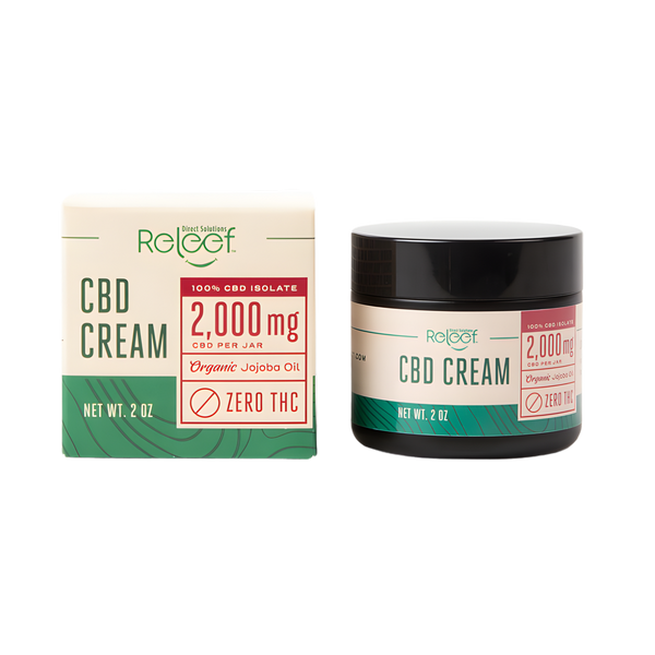 CBD Cream | 2000mg CBD Isolate – Releef Direct Solutions