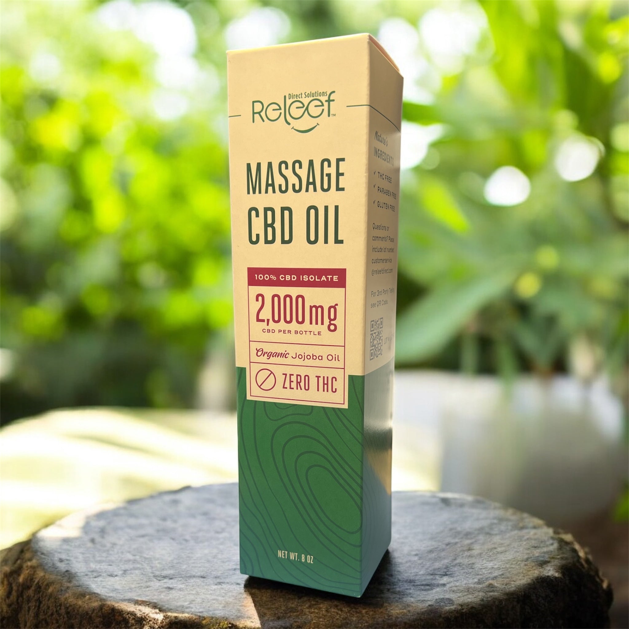 CBD Massage Oil | 2000mg CBD Isolate