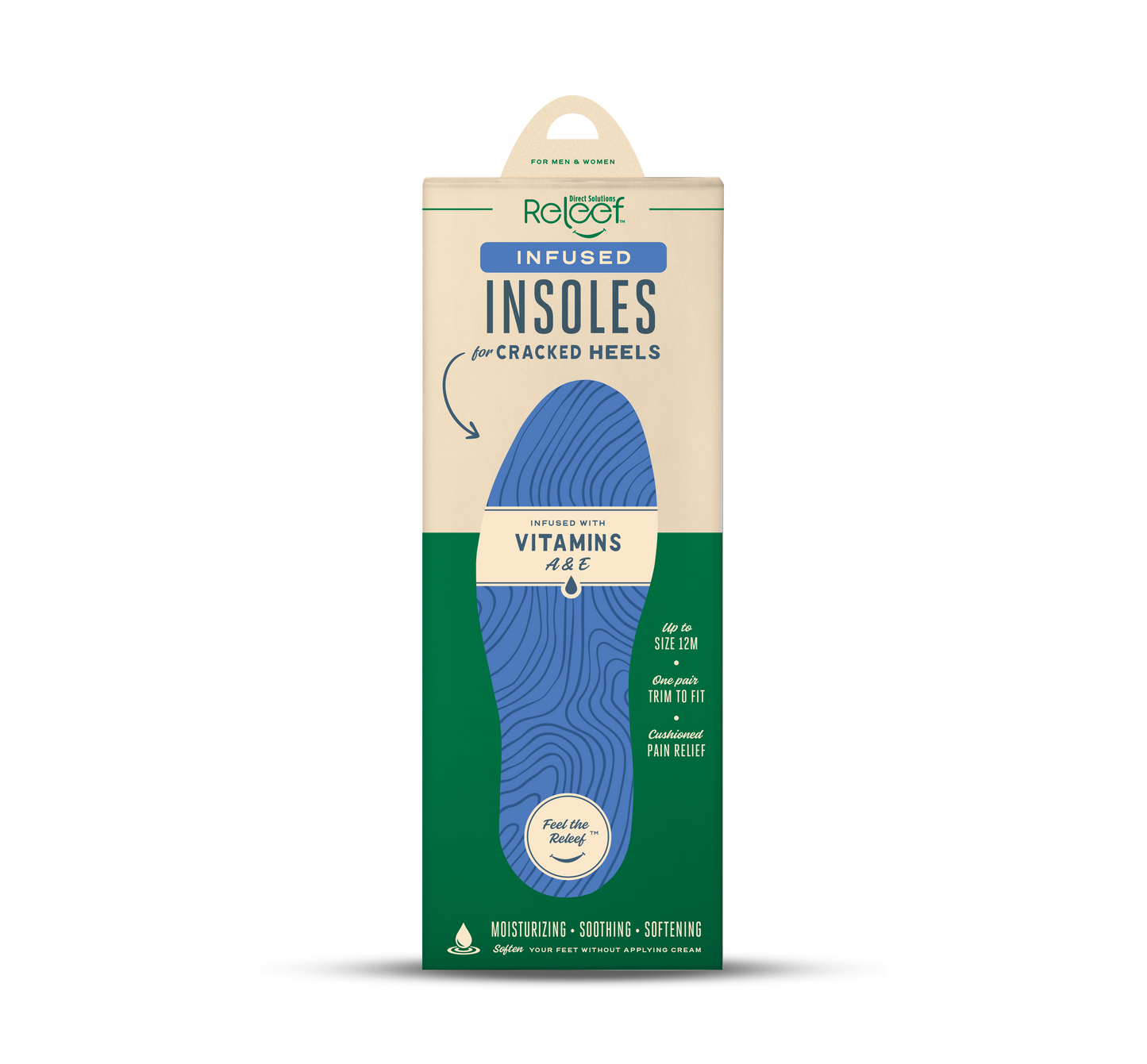 Cracked Heel Relief Infused Insoles
