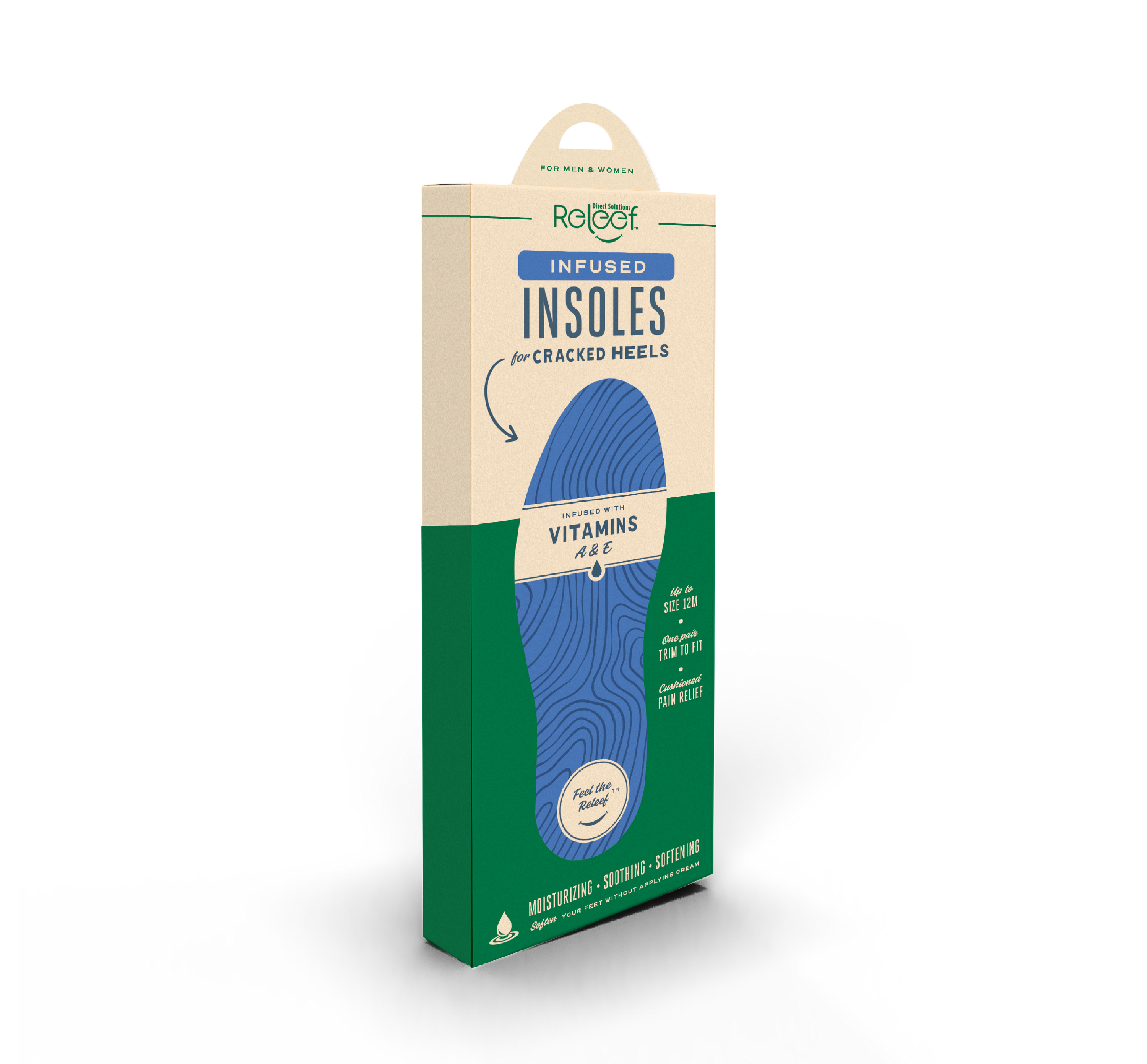 Cracked Heel Relief Infused Insoles