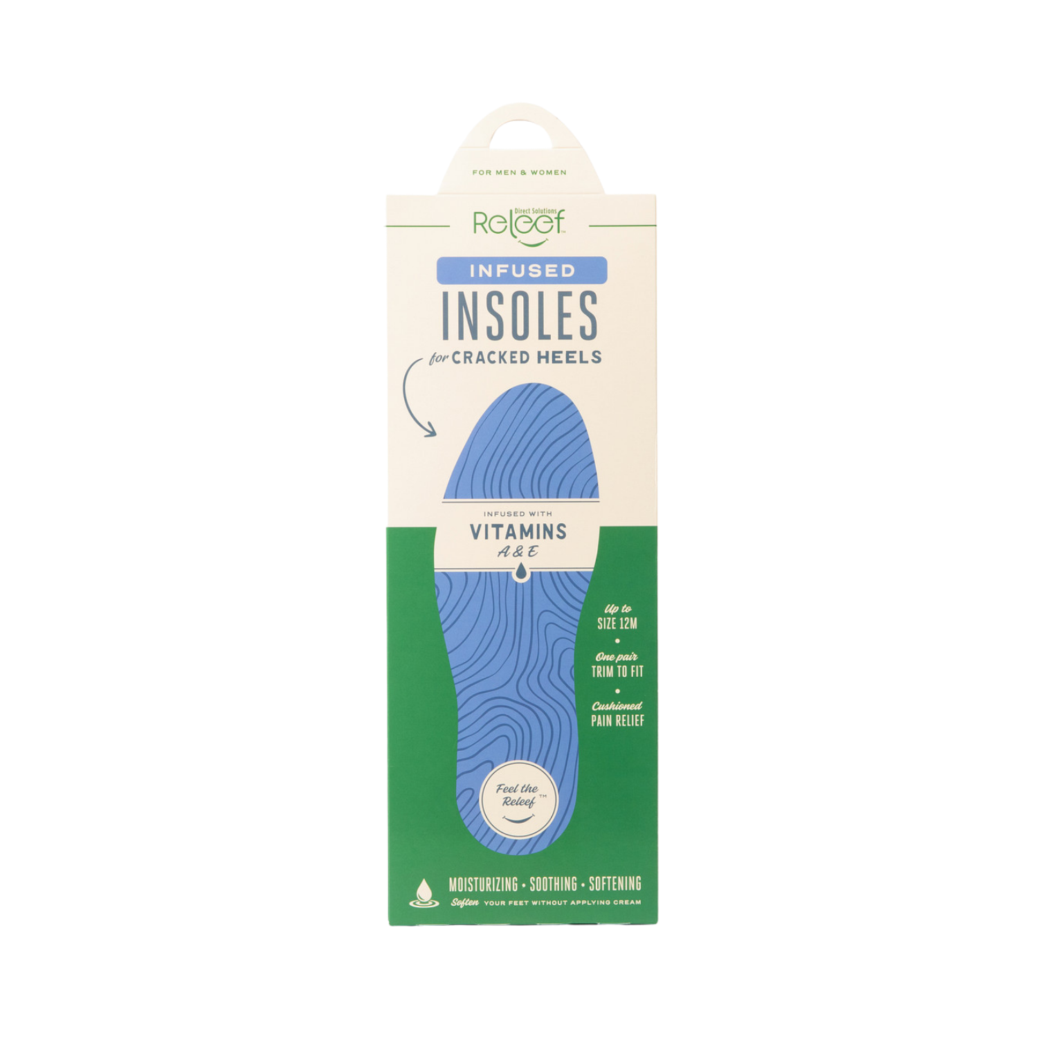 Cracked Heel Relief Infused Insoles