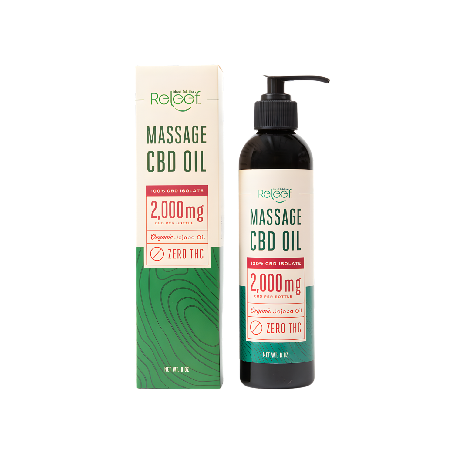 CBD Massage Oil | 2000mg CBD Isolate – Releef Direct Solutions