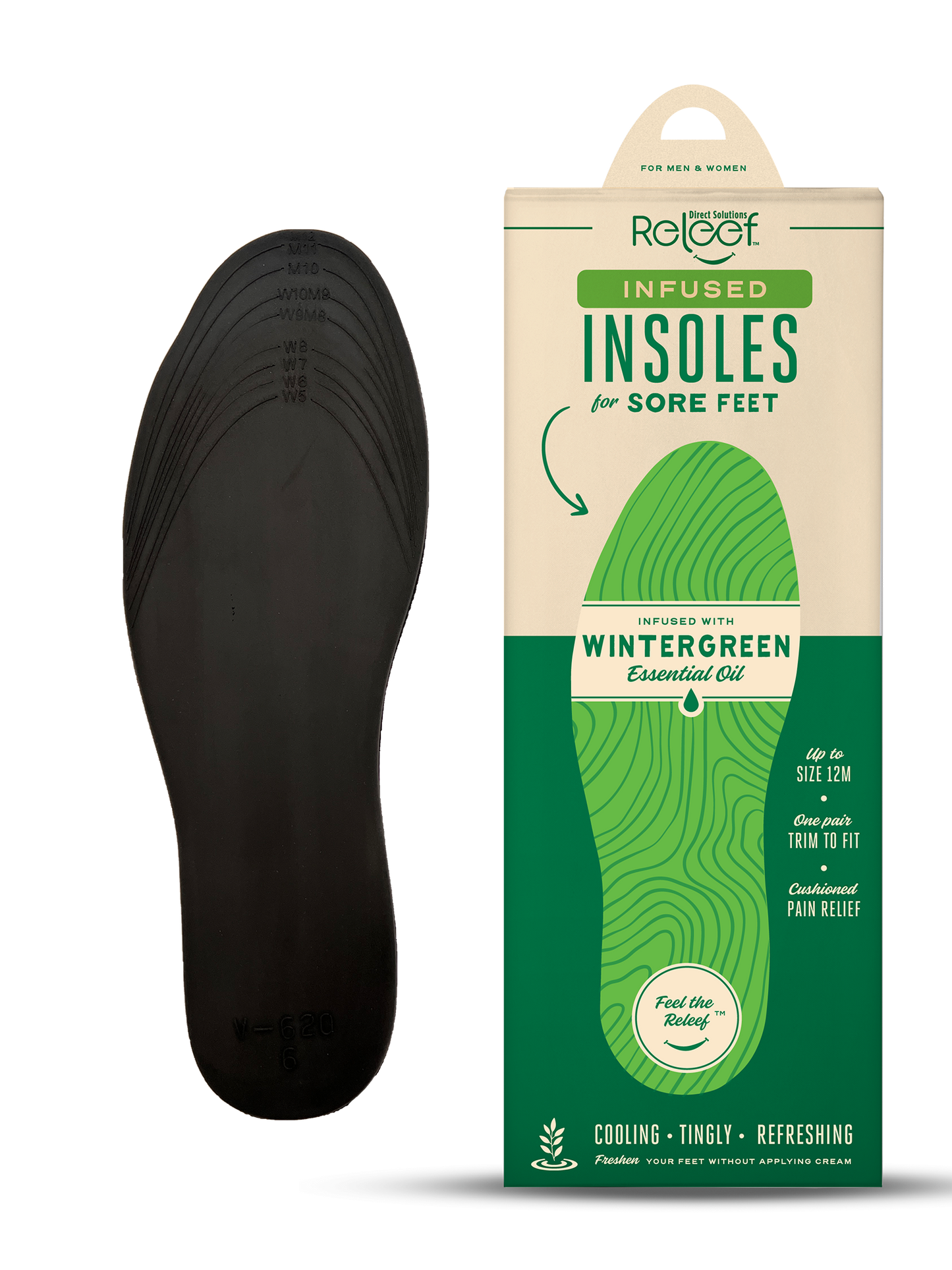 Sore Feet Relief Infused Insoles